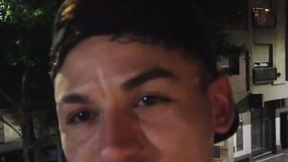 Tatooed str8 Latino jock fucked bareback after sucking cock