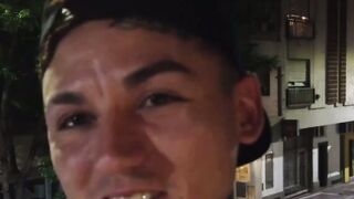 Tatooed str8 Latino jock fucked bareback after sucking cock