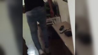 Tatooed str8 Latino jock fucked bareback after sucking cock