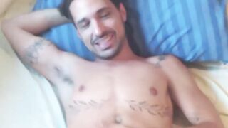 Cute Latino jock fucked raw after giving his first blowjob