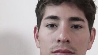 Sexy str8 Latino jocks swap blowjobs before bareback fucking
