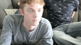 Kinky twink Andrew Lee spreads his sexy legs for hard cock