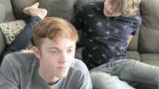 Kinky twink Andrew Lee spreads his sexy legs for hard cock