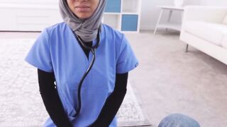 My cock was never this hard as when my personal Arab nurse Alicia Reign sucked it