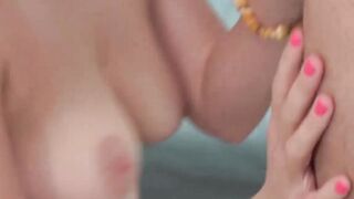 I deepthroat George Lees thick dick in a sloppy blowjob before straddling him in cowg