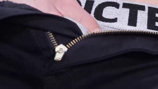 Rock hard cock teenager Italo Van Neven jerking off solo