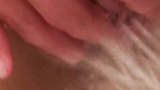 Natural tits Eurobabe Terra Sweet fingering pussy in shower
