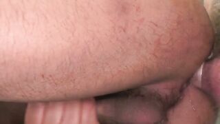 Gorgeous hunk slamming the gym newbie with his huge cock
