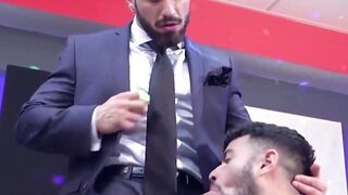 Sexy Robbie Rojo ass fucked hardcore by classy suit stallion