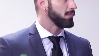 Sexy Robbie Rojo ass fucked hardcore by classy suit stallion