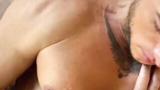 Kinky amateur Klein Kerr fucked doggystyle after POV BJ