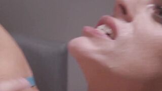 Euro MILF ass fucked by officer cock before cum in mouth