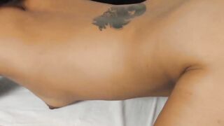 Dirty Asian amateur thrashed with cock after blowjob