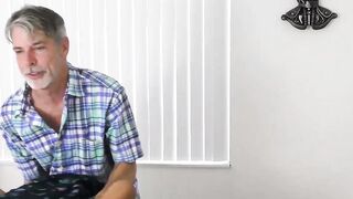 Dominant gay DILF torments skinny twink