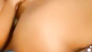Ebony Beauty Plays with Dildo on Cam