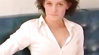 Handsome teen in stockings Daisy bangs missionary style