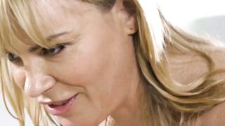 Blonde MILF Dana DeArmond doggystyle fucked after massage