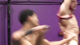 John Wolfboy got his ass and BALLS PUNISHED by his black sub Jay Ru