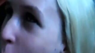 Hungarian Blonde Amateur Blowjob in the Workshop