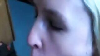 Hungarian Blonde Amateur Blowjob in the Workshop