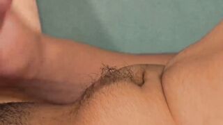 Young tattooed twink Heber Grant masturbates his thick cock