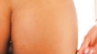 Sexy teenager Rachel Rivers fingering her pussy and ass solo