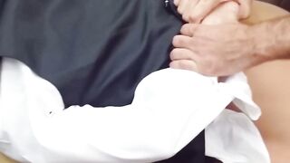 Handsome hunk cock sucking in sexy POV before hot pounding