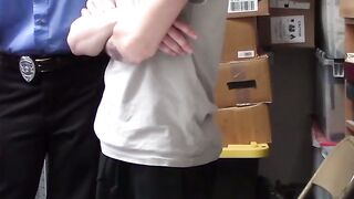 Lesbian MILF officer adores banging young horny shoplifters