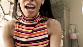 Big tits babe Gia Milana riding big throbbing cock hard POV