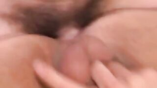 Stunning Latino teen sprays warm cum all over after pounding