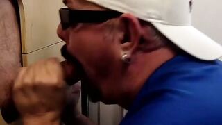 He was waiting all day to lick those nuts and suck that dick