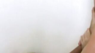 Foot fetish Asian twink fucked raw missionary by hung daddy