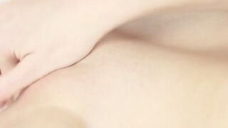 Fiery cutie slides fingers inside of her impeccable wet puss