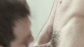 Rimmed gay passionately anally fucked by tattooed homo