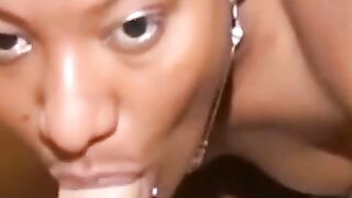 Cum-Thirsty Colombian Amateur Marcela Gives a Sloppy Blowjob