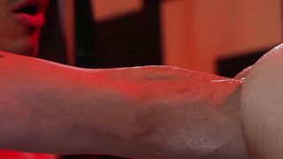 Slim sub Max Depth pounded and fisted by muscle Derek Kage