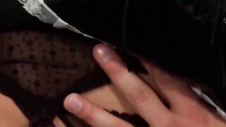 Gorgeous maid Caren reverse cowgirl hard ass drilled by stud