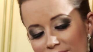 Gorgeous maid Caren reverse cowgirl hard ass drilled by stud