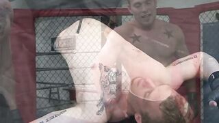 MMA jocks butt fucking in the octagon after practice