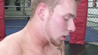 MMA jocks butt fucking in the octagon after practice