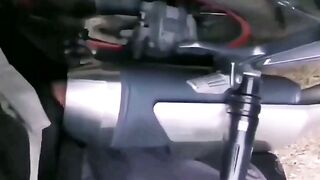 I had sex with the drum sapment the flow of hot air made me ejaculate