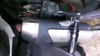I had sex with the drum sapment the flow of hot air made me ejaculate