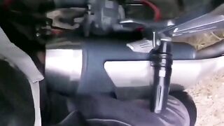 I had sex with the drum sapment the flow of hot air made me ejaculate
