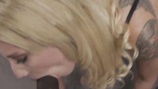 Euro blonde babe ass fucked in POV by bbc monster