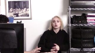 Young babe learned to be good and obey the officers orders