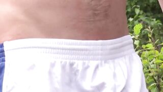 Euro twink cock sucked and handjob in the countryside
