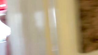 Hot shower ends with British gal Gina Parker sucking dick