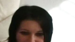 Cock sucking English slut Kaciee Marie cannot stop blowing