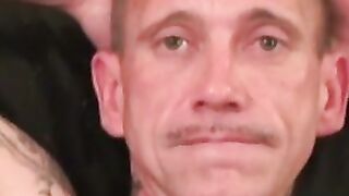 Hot athletic senior moans during a passionate anal play