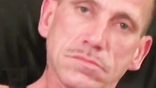Hot athletic senior moans during a passionate anal play